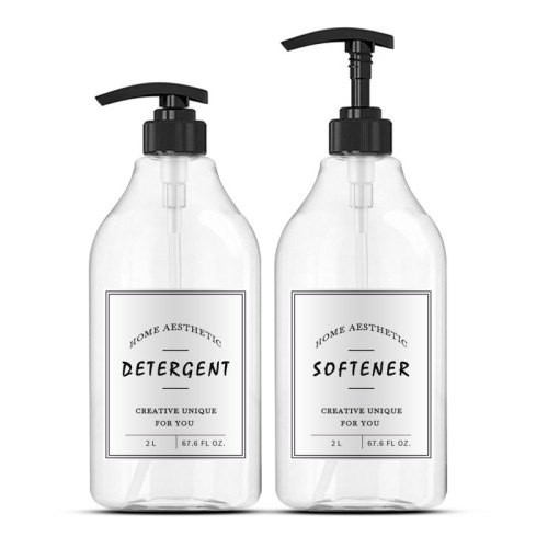 2000ML slanted shoulder round bottle