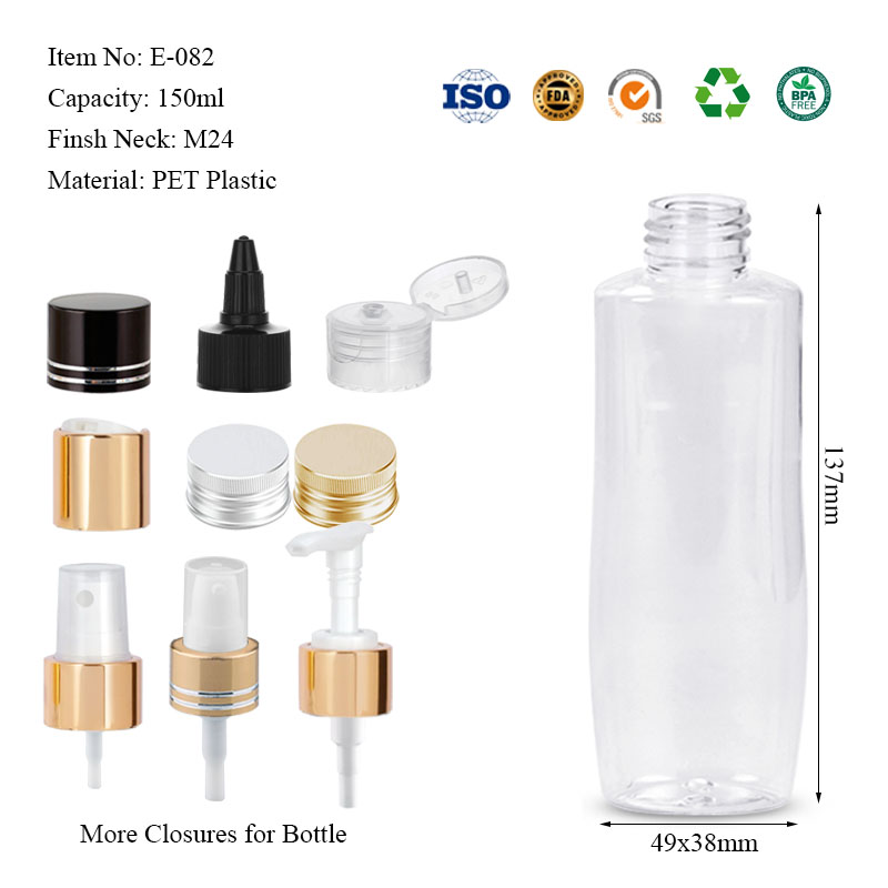 150ML oval flat bottle