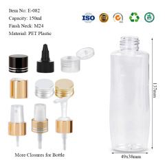 150ML oval flat bottle