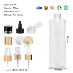 300ML oval flat bottle