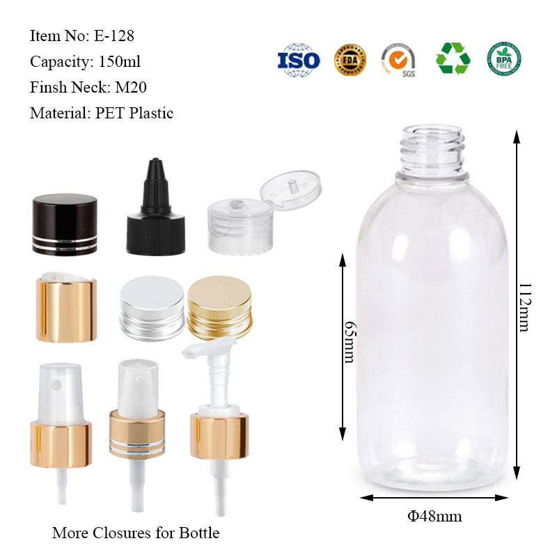 150ML unique round bottle