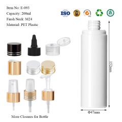 200ML cylinder bottle with cover