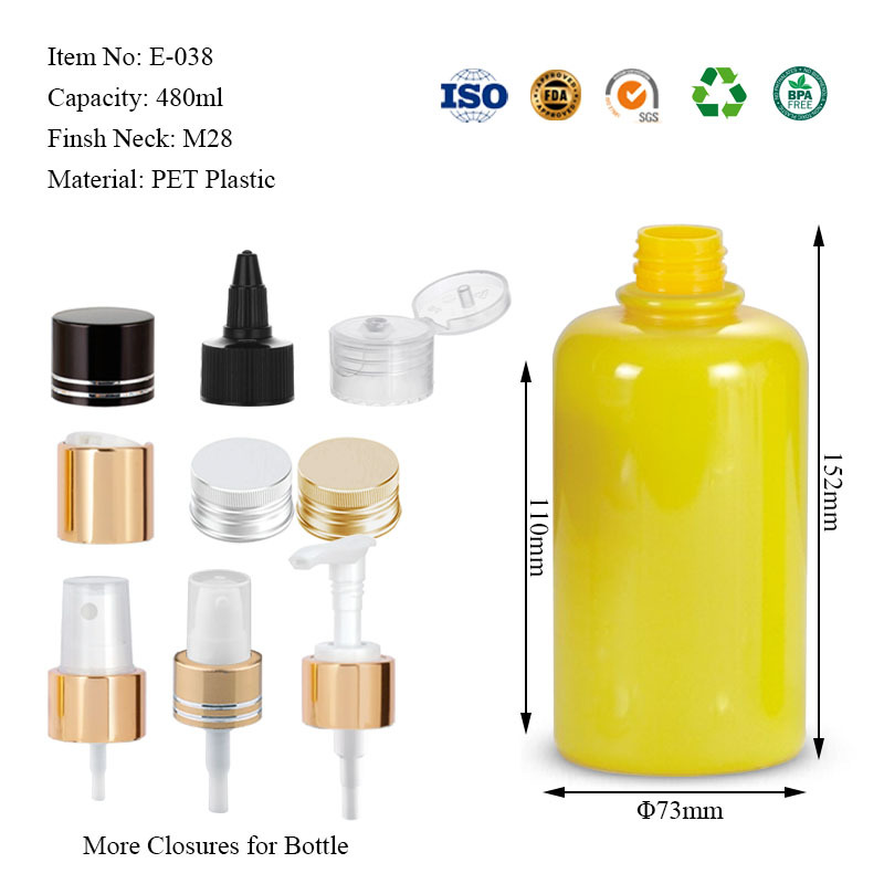 480ML ring-top round bottle