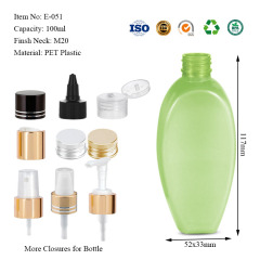 120ML flat egg bottle