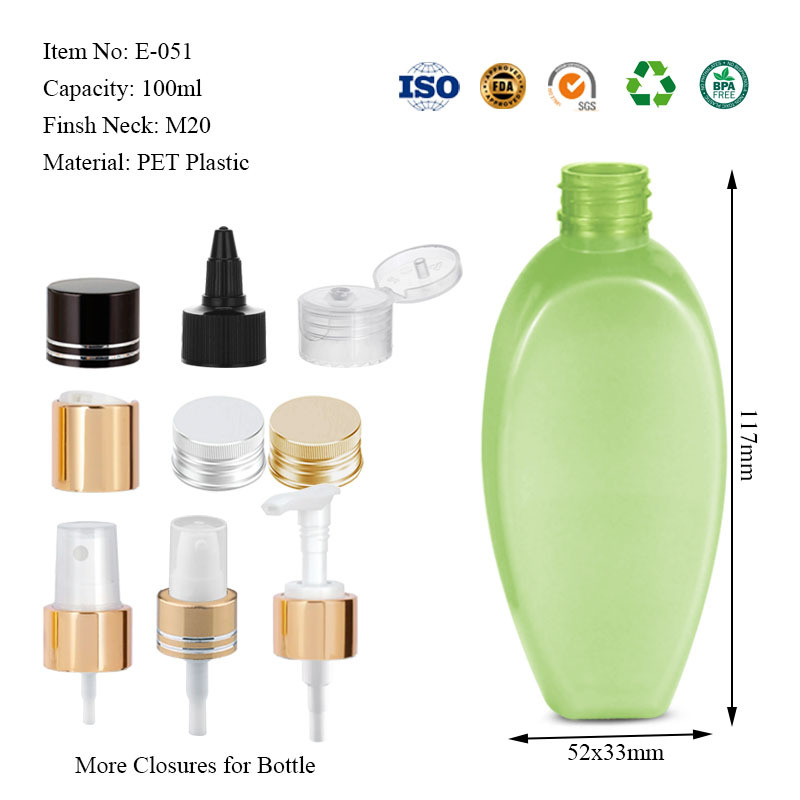 120ML flat egg bottle