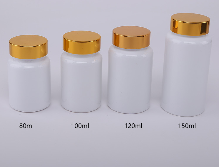 100cc high-grade porcelain white health product bottle trial pack small sample bottle pet plastic bottle capsule bottle medicine bottle