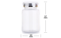 190ML capsule fish medicine bottle veterinary medicine capsule sub-bottle sample bottle large round bottle