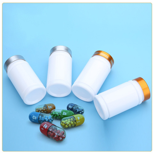 140g pet white plastic bottle solid bottle tablet bamboo bottle wide mouth health care product bottle powder bottle