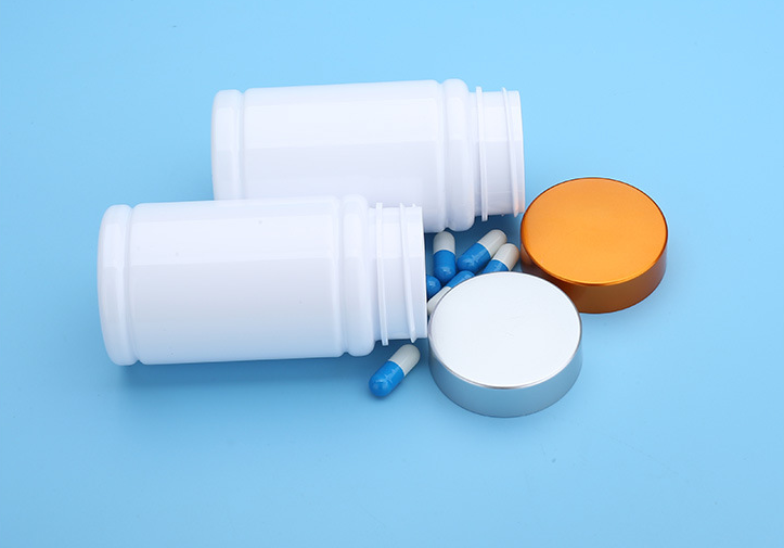 140g pet white plastic bottle solid bottle tablet bamboo bottle wide mouth health care product bottle powder bottle