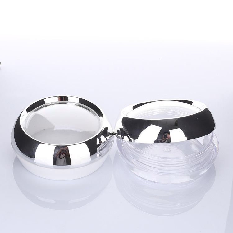 50g flat box silver cover essence capsule bottle 30 capsules slimming product packaging bottle