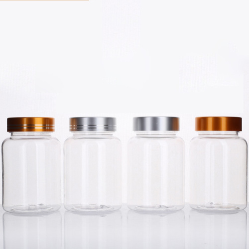 180ML health care product white capsule pill tablet plastic bottle Cordyceps saffron wide mouth bottle