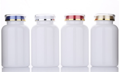 White 300ML plastic bottle packaging bottle capsule bottle solid powder tablet medicine bottle