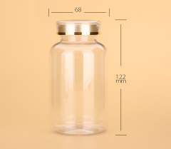 300ml plastic bottle wide mouth plastic bottle food jar plastic bottle with lid transparent wide mouth sealed jar thickened