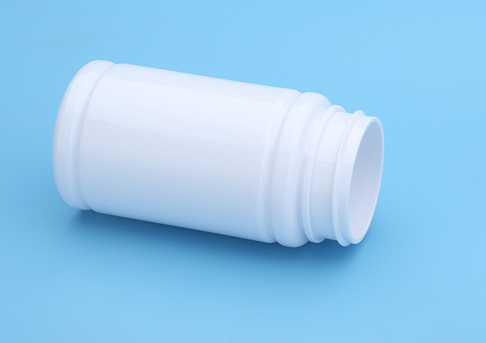 140g pet white plastic bottle solid bottle tablet bamboo bottle wide mouth health care product bottle powder bottle