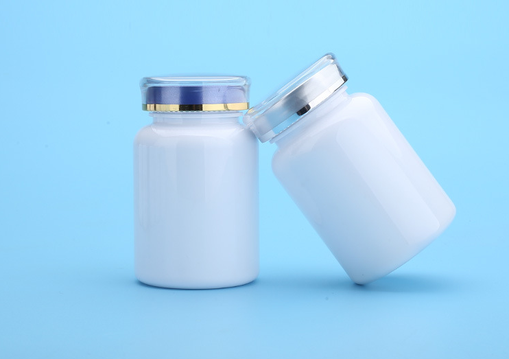 190ML large capacity white light-proof capsule medicine bottle Cordyceps small round bottle sealed powder jar