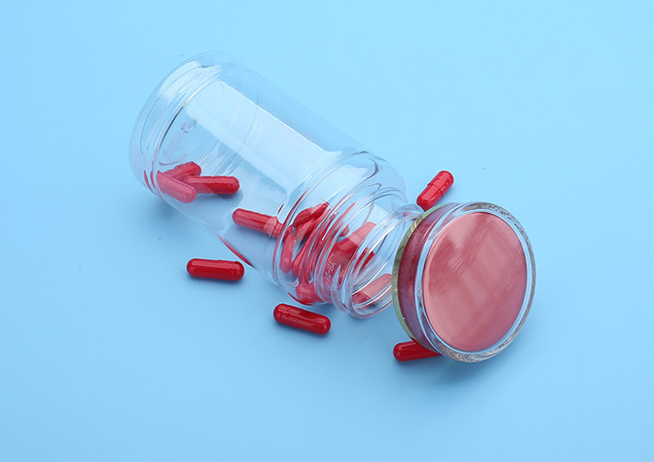 180ml health care product bamboo bottle transparent packaging bottle fish medicine bottle plastic bottle capsule bottle empty bottle