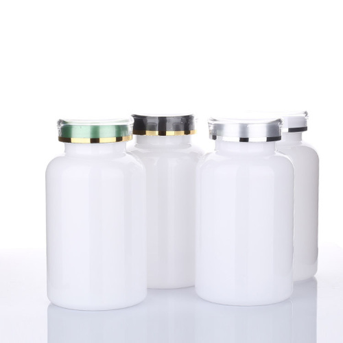 White 300ML plastic bottle packaging bottle capsule bottle solid powder tablet medicine bottle