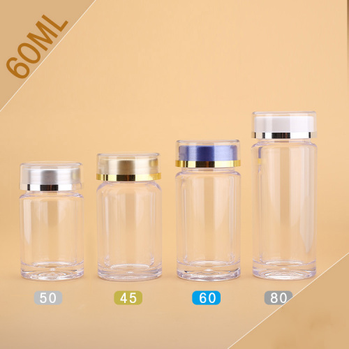 60ml high-end health care product bottle Cordyceps Panax notoginseng powder packaging bottle transparent capsule medicine empty bottle sample packaging