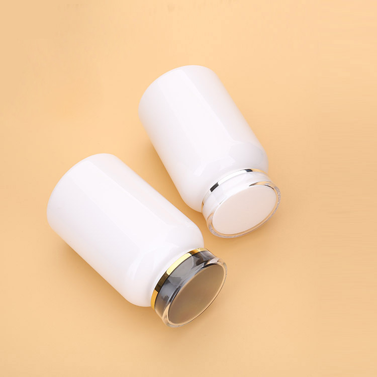250ML white capsule bottle maca bottle health care product bottle medical medicine bottle empty bottle round bottle packaging bottle small bottle
