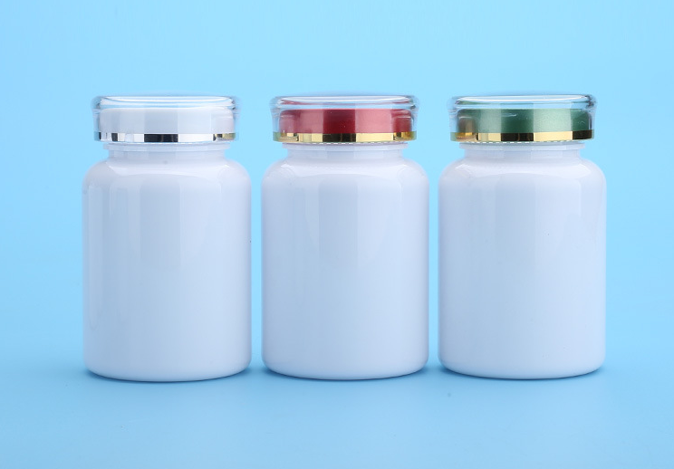 190ML large capacity white light-proof capsule medicine bottle Cordyceps small round bottle sealed powder jar