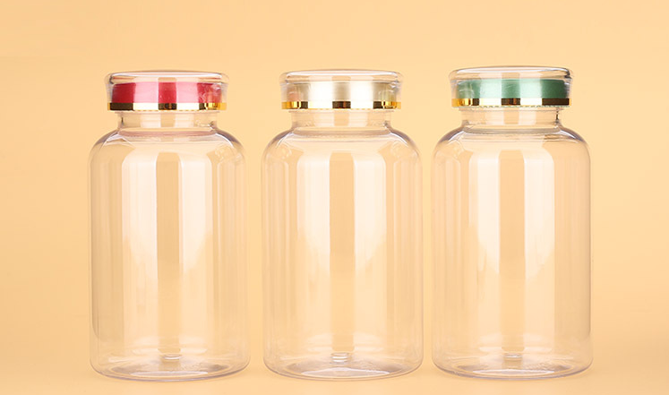 300ml plastic bottle wide mouth plastic bottle food jar plastic bottle with lid transparent wide mouth sealed jar thickened