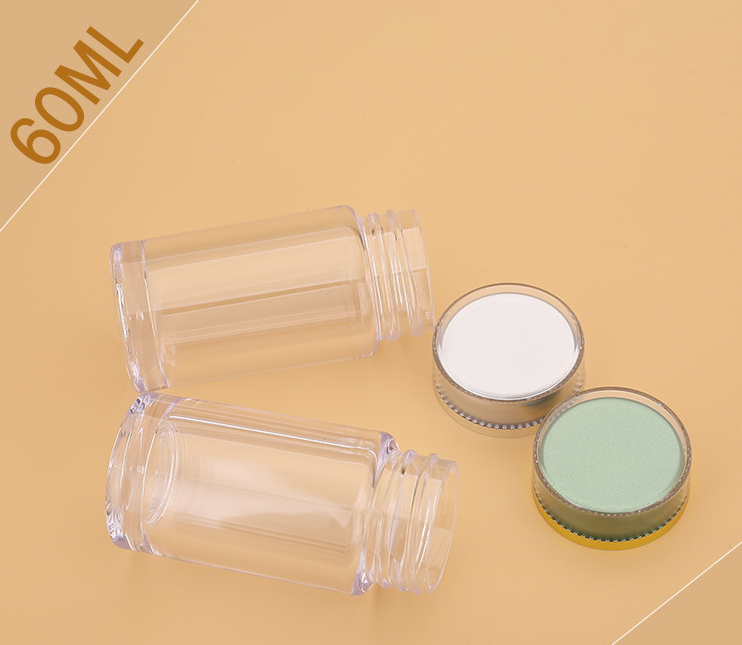 60ml high-end health care product bottle Cordyceps Panax notoginseng powder packaging bottle transparent capsule medicine empty bottle sample packaging