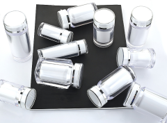 White exquisite 45ML liner high-grade acrylic health care capsule bottle tablet candy packaging soft capsule bottle