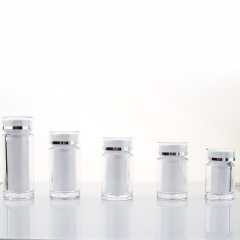 White exquisite 45ML liner high-grade acrylic health care capsule bottle tablet candy packaging soft capsule bottle