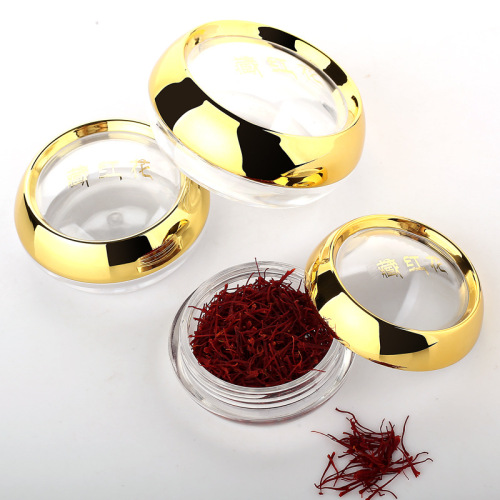 1g3g5g10g saffron gift box bottle sub-bottle plastic packaging bottle PS acrylic bottle small medicine bottle time and space bottle