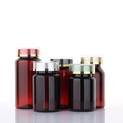 80ml120ml150ml food grade red plastic bottle capsule pill packaging round bottle empty bottle