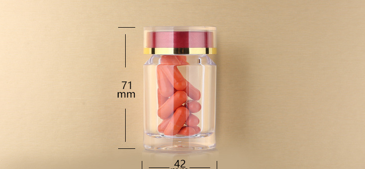 120ml plastic bottle fish oil soft capsule medicine bottle capsule bottle health care product bottle PET bottle sample packaging small empty bottle
