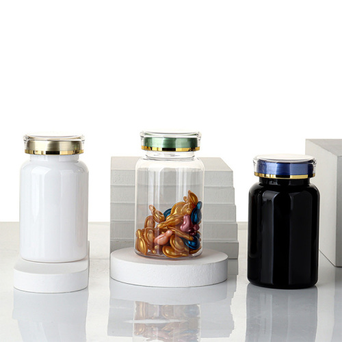200ml black capsule bottle pet bottle solid medicine bottle health care product bottle plastic bottle sample bottle empty medicine bottle