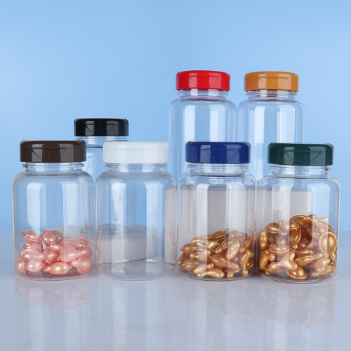 PET190cc high-end health care product bottle capsule maca powder packaging empty bottle sample packaging bottle PP flip cap