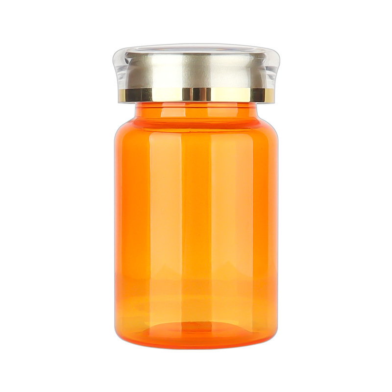100ml multicolor PET bottle capsule health care product bottle plastic bottle Cordyceps maca dendrobium mountain ginseng empty medicine bottle thickened