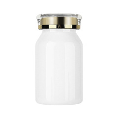 PET white oblique shoulder 120ml plastic capsule bottle food grade medicine bottle health care product bottle light-proof and moisture-proof