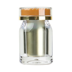 25ml PS bottle oblique shoulder style safety cover sub-bottling set high-grade plastic tablet candy sealed capsule bottle