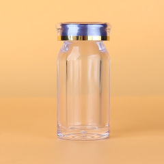 45ml oblique shoulder transparent acrylic bottle with crown cap health care product bottle straight bottle transparent capsule bottle medicine bottle