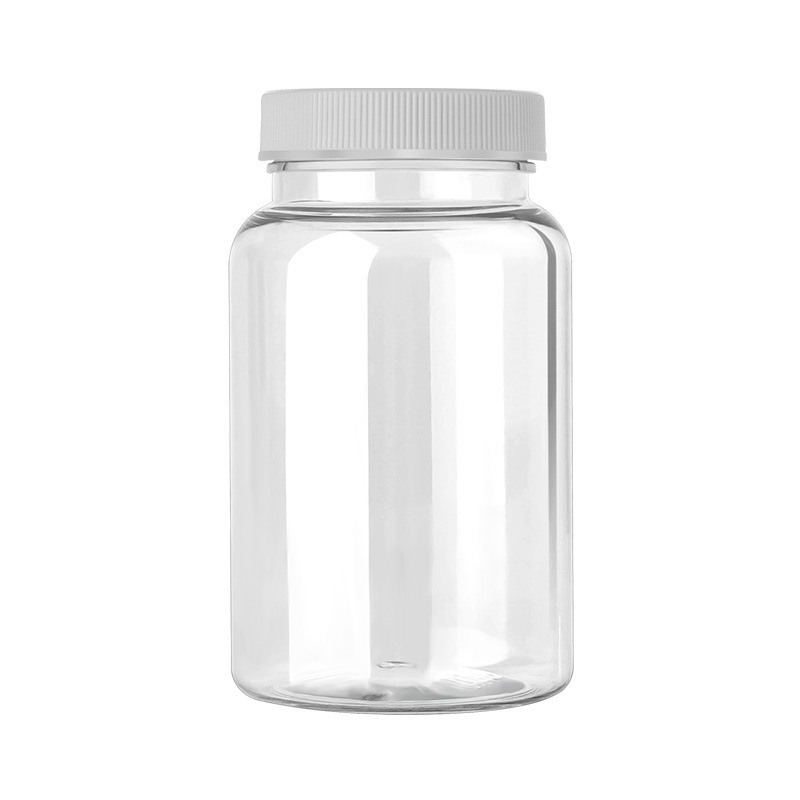 175ml striped PP cover health care product bottle medicine tablet candy bottle packaging PET bottle empty bottle