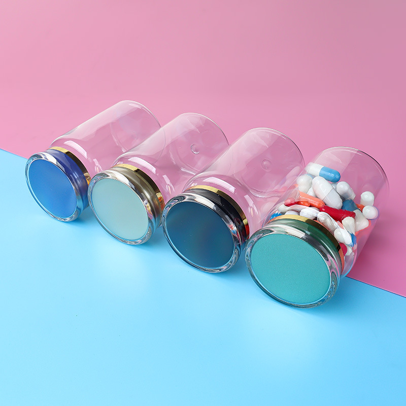 PET 120ml transparent bottle plastic bottle small bottle health care product bottle capsule bottle medicine bottle food grade medicine bottle