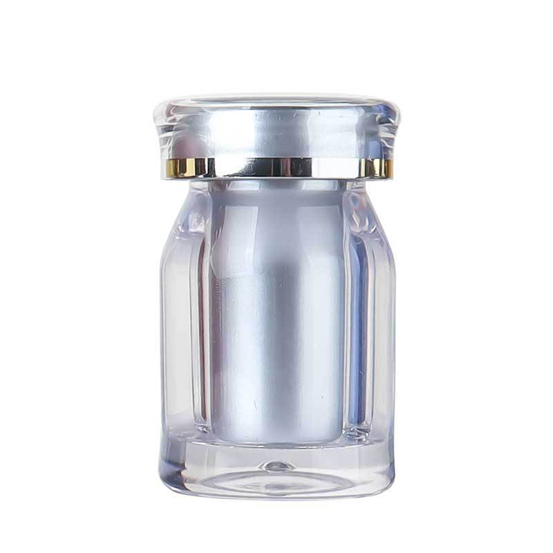 Oblique shoulder 25ml PS bottle crown cap bottle set plastic bottle acrylic bottle saffron bottle capsule bottle