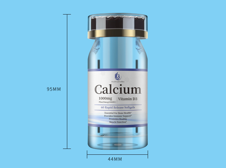 45ml oblique shoulder transparent acrylic bottle safety cover health care product bottle Chinese medicine powder ginseng tablets transparent capsule bottle medicine bottle