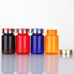 100ml multicolor PET bottle capsule health care product bottle plastic bottle Cordyceps maca dendrobium mountain ginseng empty medicine bottle thickened