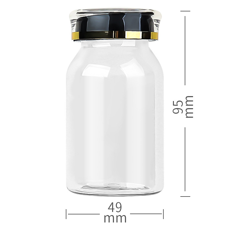 PET 120ml oblique shoulder transparent bottle plastic bottle small bottle health care product bottle capsule bottle medicine bottle food grade medicine bottle