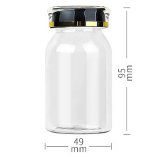 PET 120ml oblique shoulder transparent bottle plastic bottle small bottle health care product bottle capsule bottle medicine bottle food grade medicine bottle