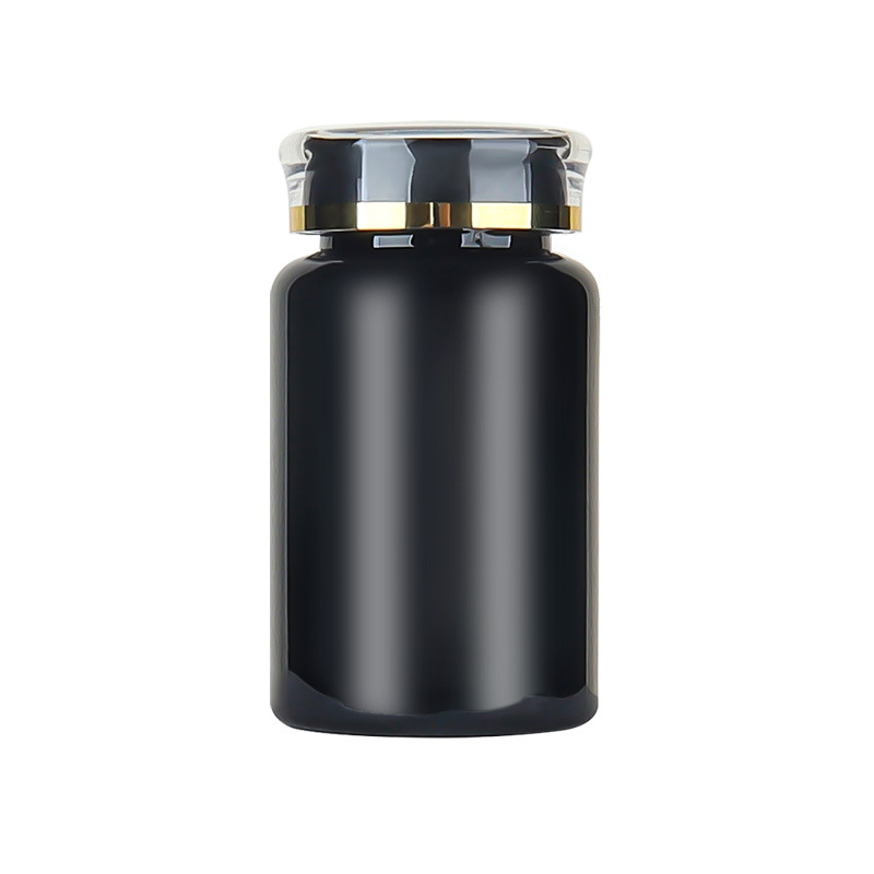 PET120ml black bottle capsule packaging bottle plastic empty bottle printing text bottle sticker maca health care products