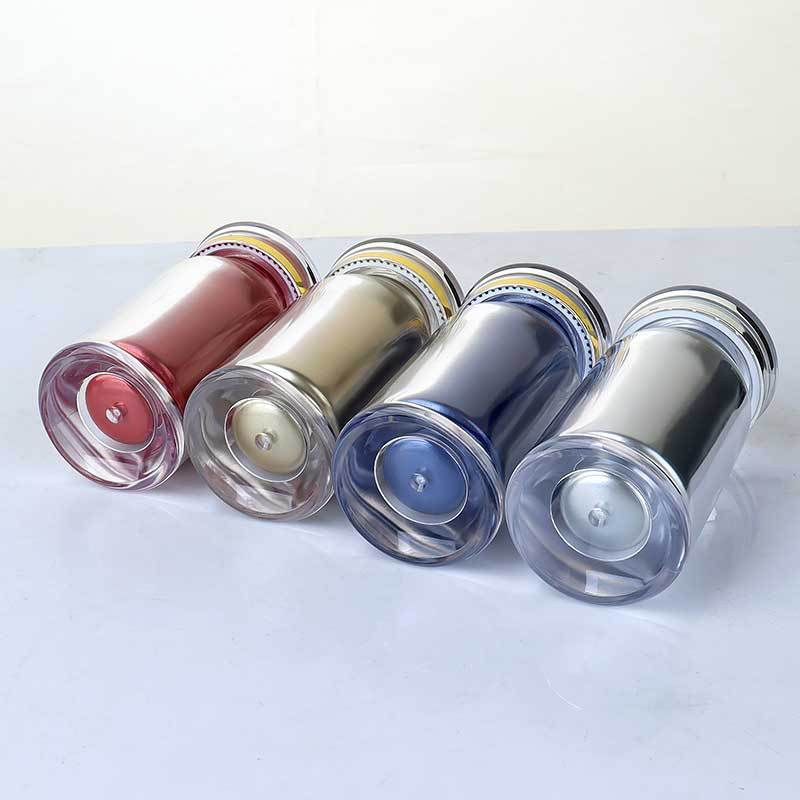 35ml oblique shoulder acrylic bottle plastic bottle capsule sub-bottle set saffron small bottle medicine bottle candy bottle