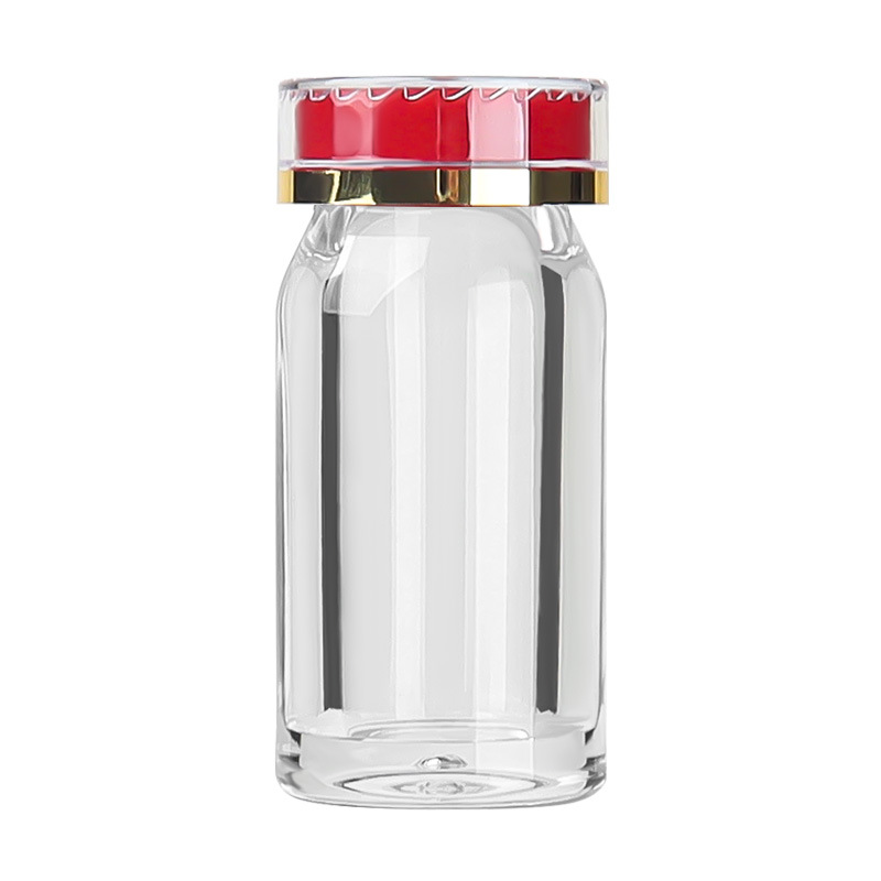 45ml oblique shoulder transparent acrylic bottle safety cover health care product bottle Chinese medicine powder ginseng tablets transparent capsule bottle medicine bottle