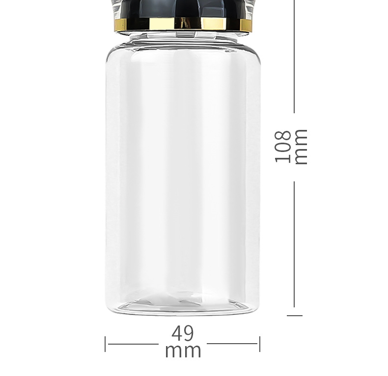 PET150ml transparent bottle plastic bottle small bottle health care product bottle capsule bottle medicine bottle food grade medicine bottle