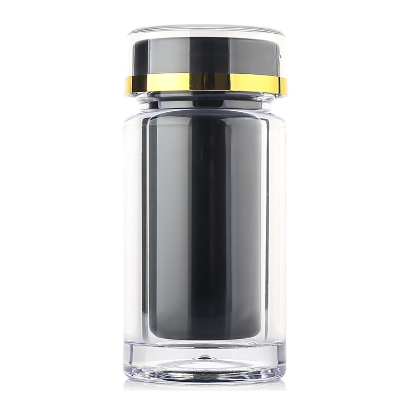 50ml high-grade medicine bottle reagent bottle acrylic bottle transparent bottle plastic bottle sub-bottle set capsule empty bottle