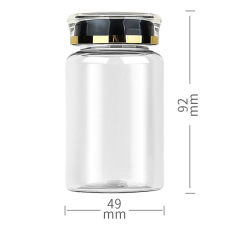 PET 120ml transparent bottle plastic bottle small bottle health care product bottle capsule bottle medicine bottle food grade medicine bottle